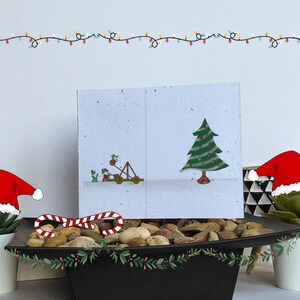 Carte de graines d’arbre de Noël Gnome