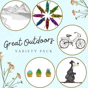 Pack de variétés de cartes de graines Great Outdoors