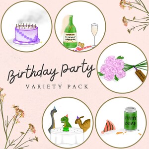 Pack de variétés de cartes de graines de fête d’anniversaire