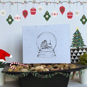 Carte de graines de boule à neige