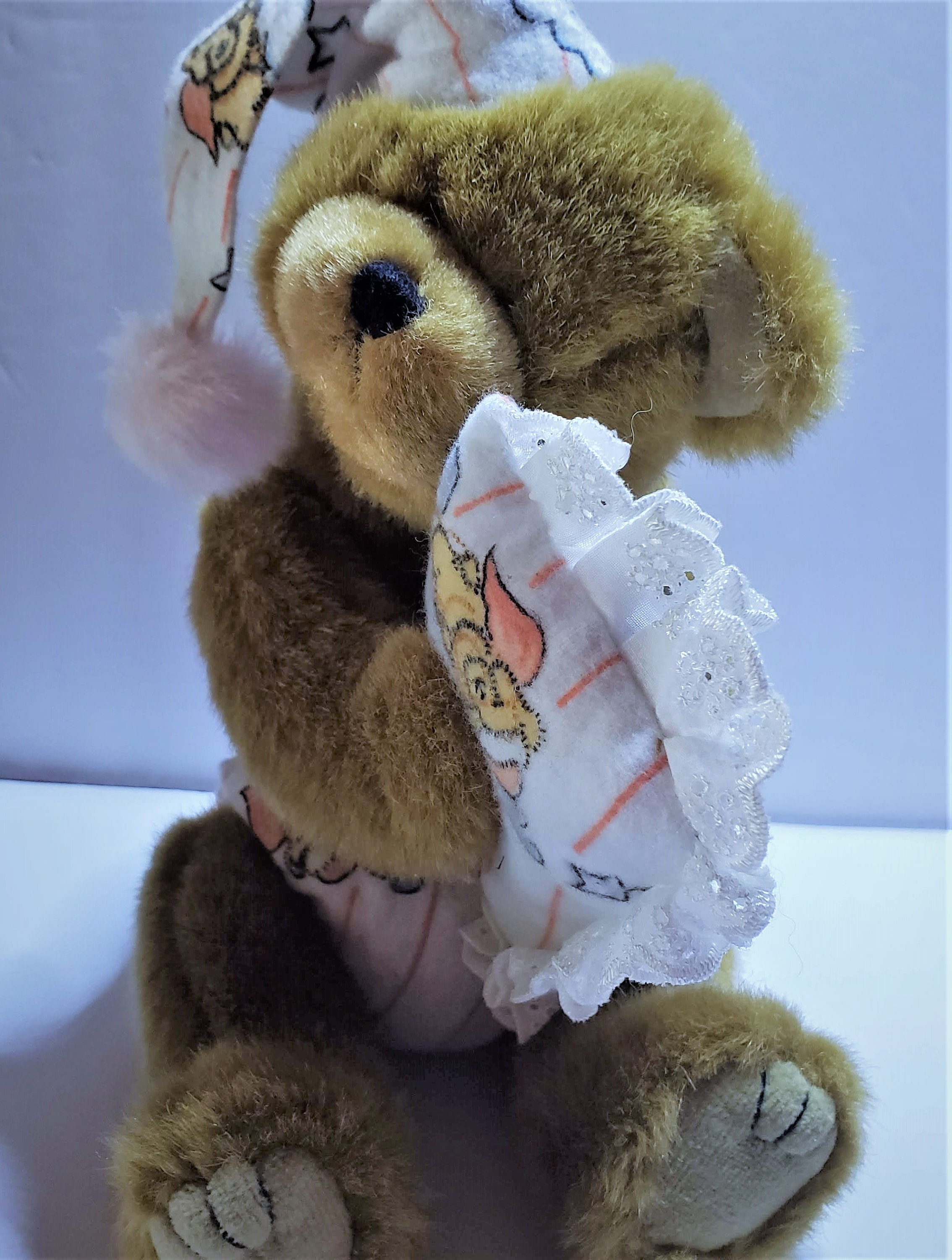 Teddy Bear Plush 8 Bedtime Pillow Sleepy Ty Attic Etsy