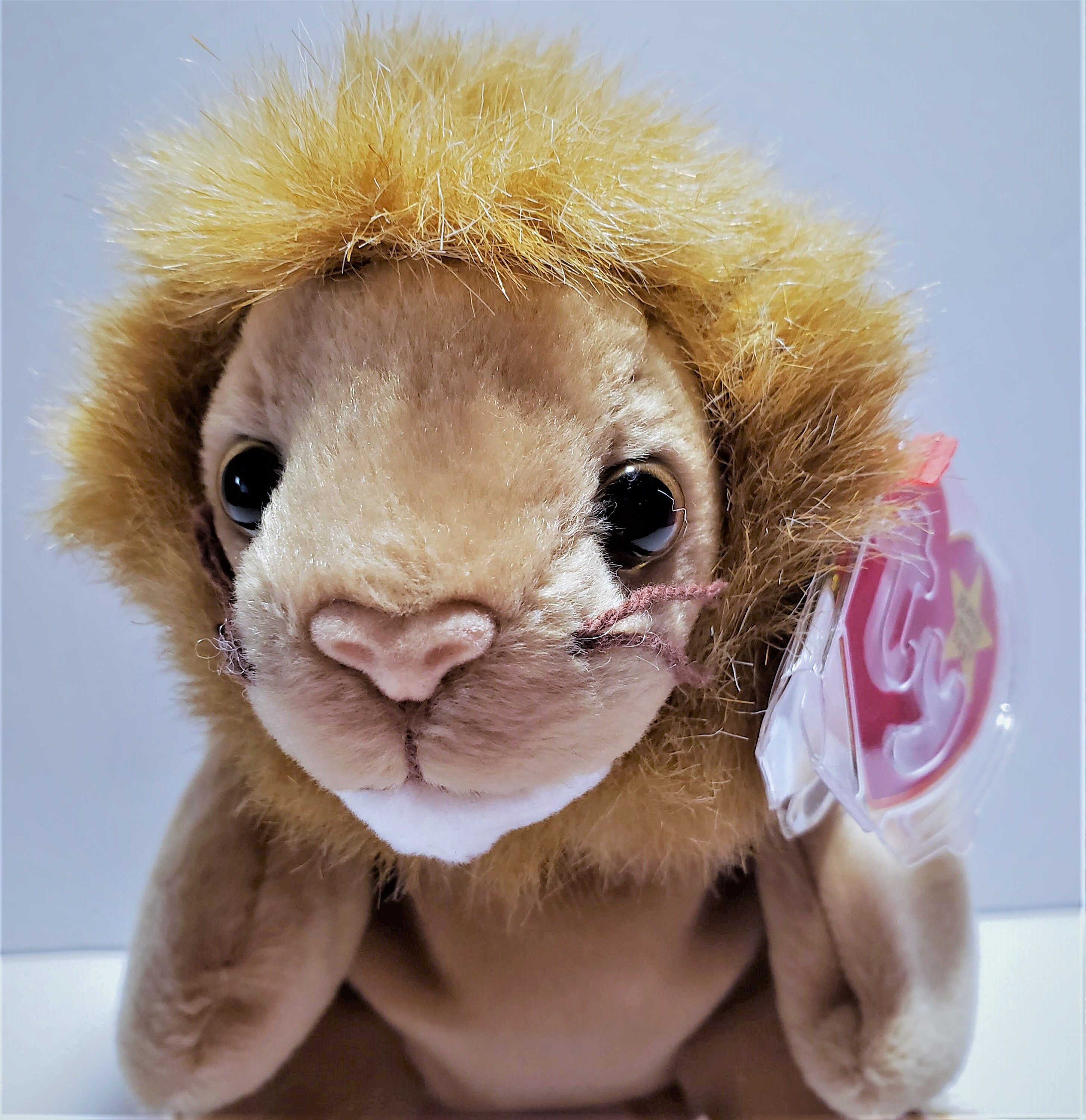 lion-plush-8-ty-beanie-babies-roary-birthday-feb-20-etsy