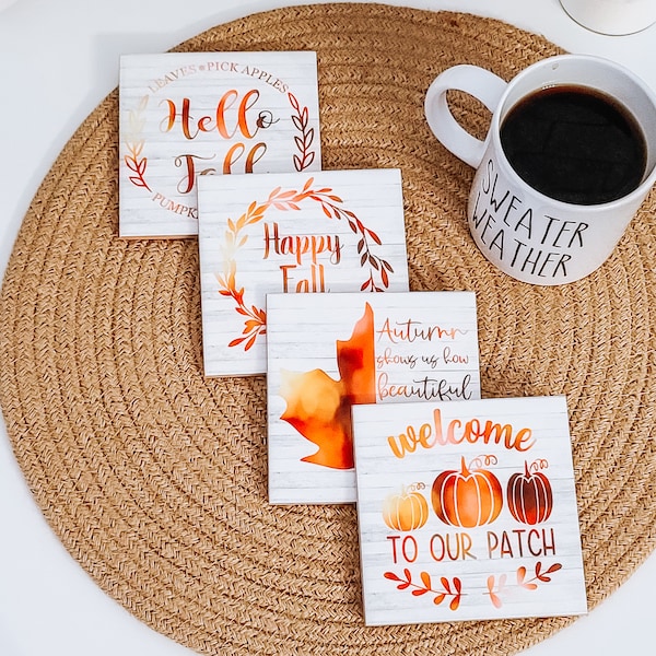 Fall Coasters Etsy