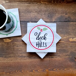 Christmas coasters - holiday coasters  - christmas decor - table decor - christmas decoration - holiday decorations - christmas gift idea