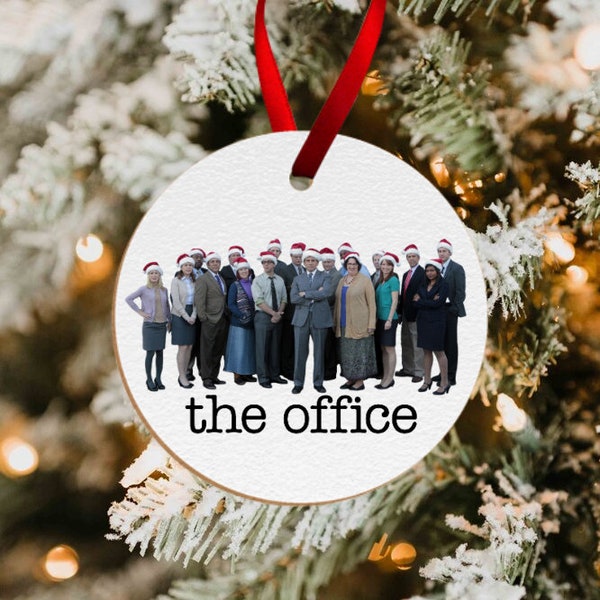 The Office ornament, Ornament exchange, cast gift, the office christmas ornament, Dunder Mifflin gift, gift for the office lover, for him
