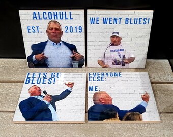 Hull Coasters - Funny Coasters - St. Louis hockey - St. Louis sports - Hockey coasters - gag gift - funny christmas gift
