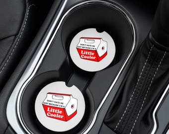 Posavasos para coche, posavasos para coche pequeños y frescos, regalo divertido, posavasos divertidos, regalos por menos de 10 dólares, regalo para él, regalo para obreros