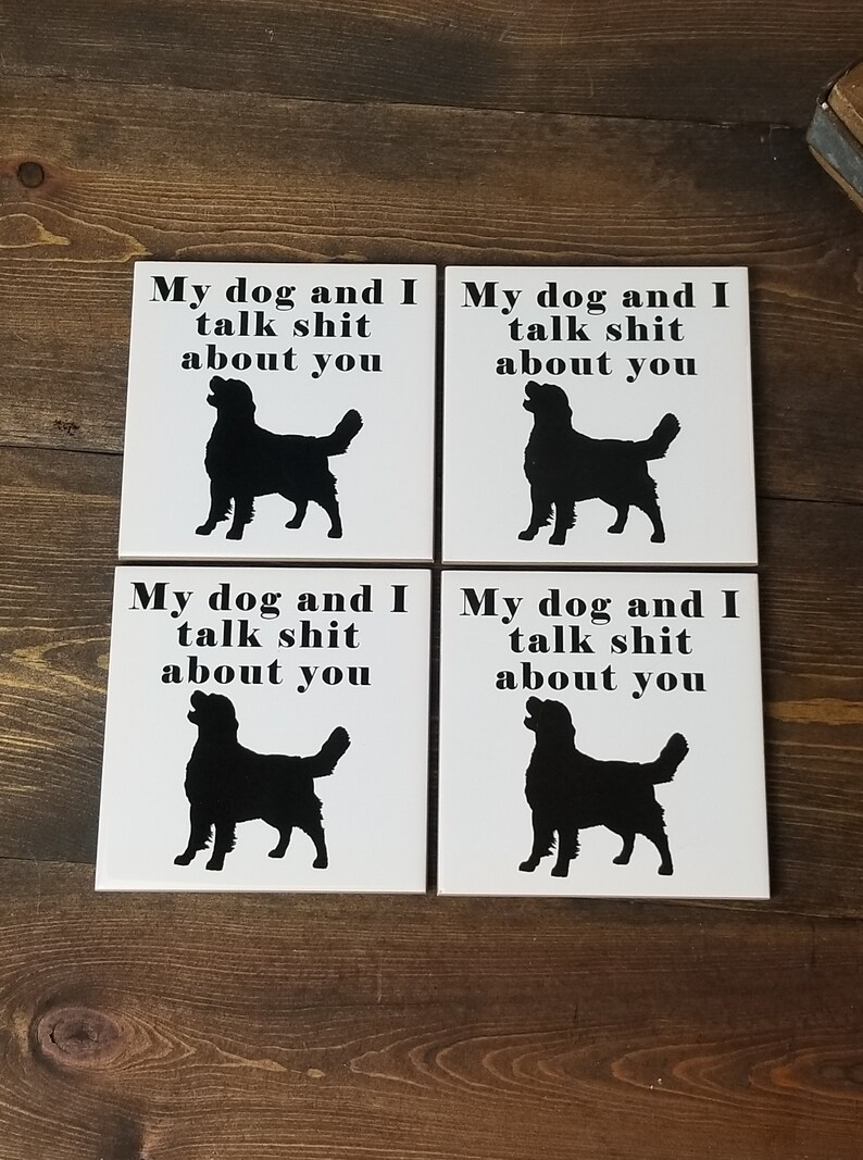Wall Things Co. Cartello Rustico "My Dog And I Talk About You": Decorazione Parete Per Amanti Cani