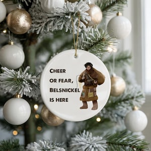 Belsnickel ornament, Dwight Schrute, cheer or fear, the office gift, the office ornament, michael scott, dunder mifflin, stocking stuffer