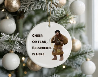 Belsnickel ornament, Dwight Schrute, cheer or fear, the office gift, the office ornament, michael scott, dunder mifflin, stocking stuffer