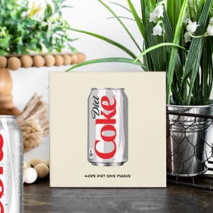 diet coke coasters, drink coasters, housewarming gift, diet coke gift, diet coke lover, gift for her, for mom, for wife, funny diet coke
