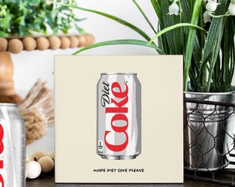 diet coke coasters, drink coasters, housewarming gift, diet coke gift, diet coke lover, gift for her, for mom, for wife, funny diet coke