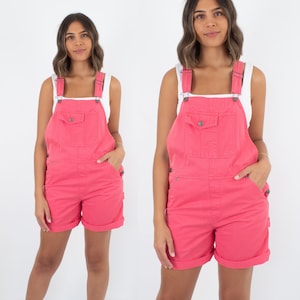 Pink overall shorts clearance