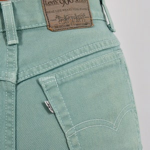 Vintage 80s 90s Mint Green Levis High Waist Cotton Jeans Size S AU/UK 8 US 4 image 10