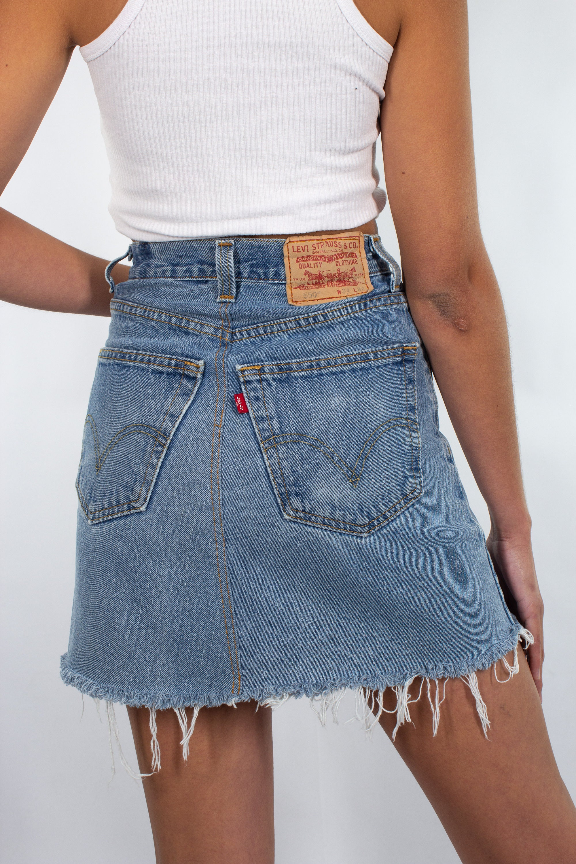 Levis skirt hotsell vintage