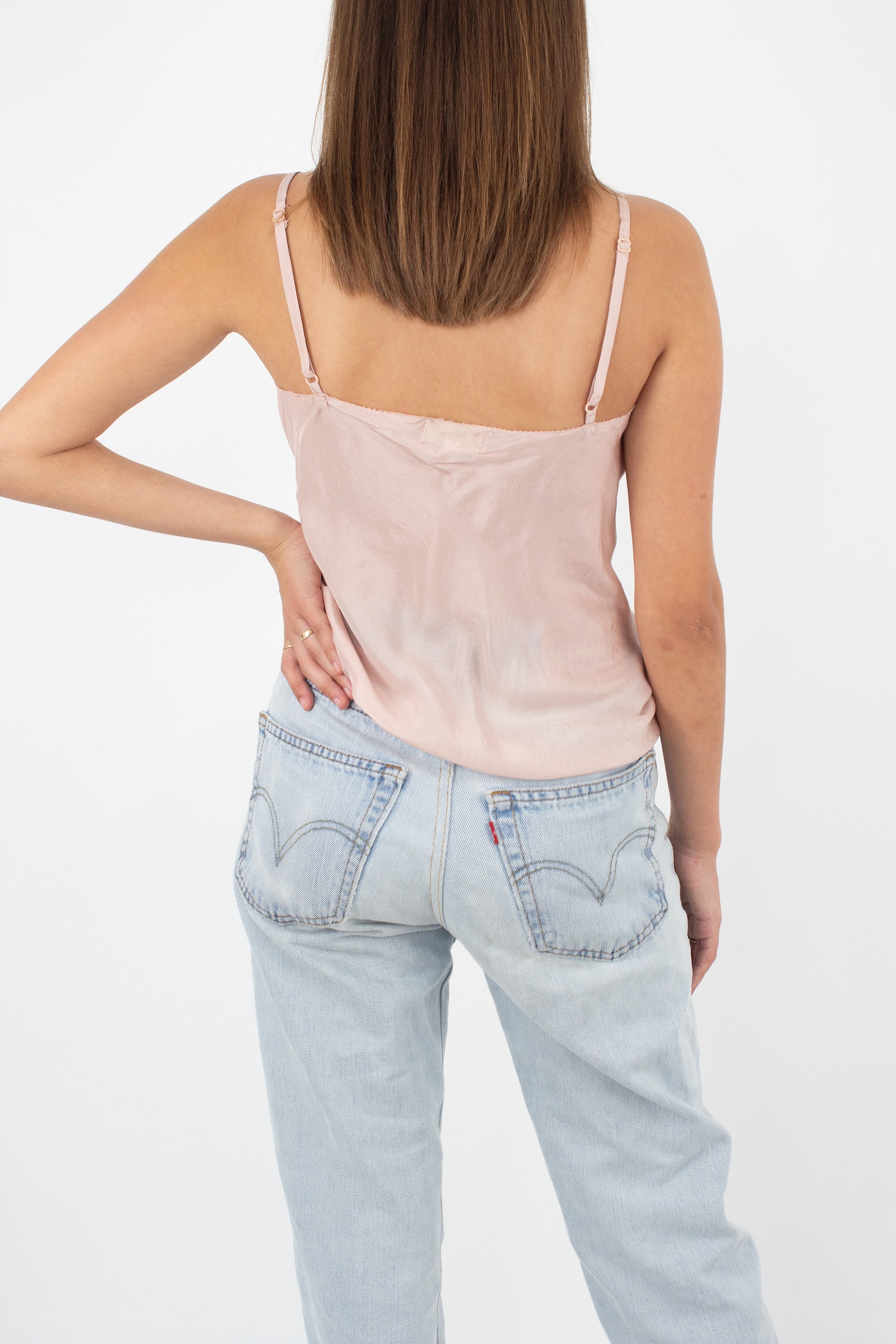 Blush Pale Pink Pure Silk Camisole Cami Singlet Tank Top Etsy