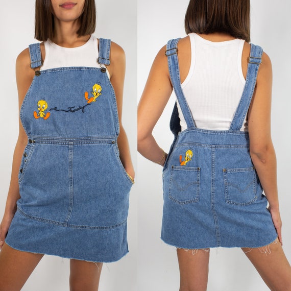 Vintage Tweety Overalls Dress | Official Looney Tu