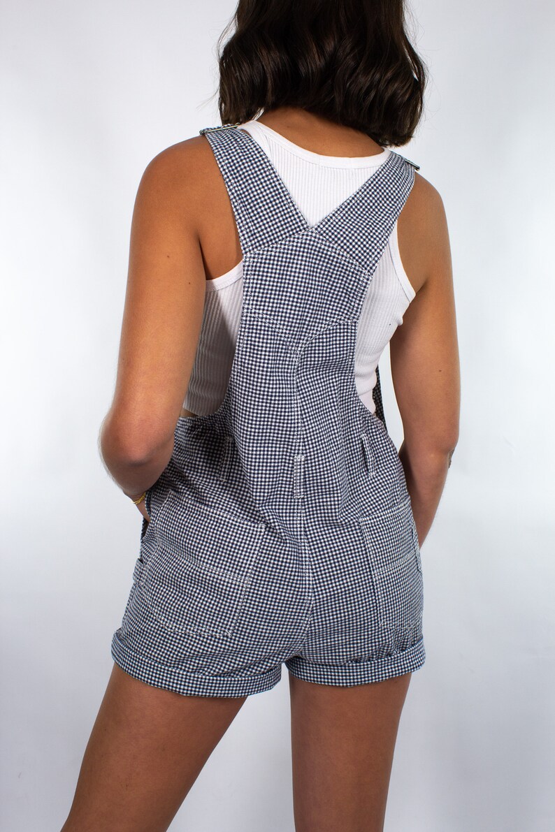 gingham overalls