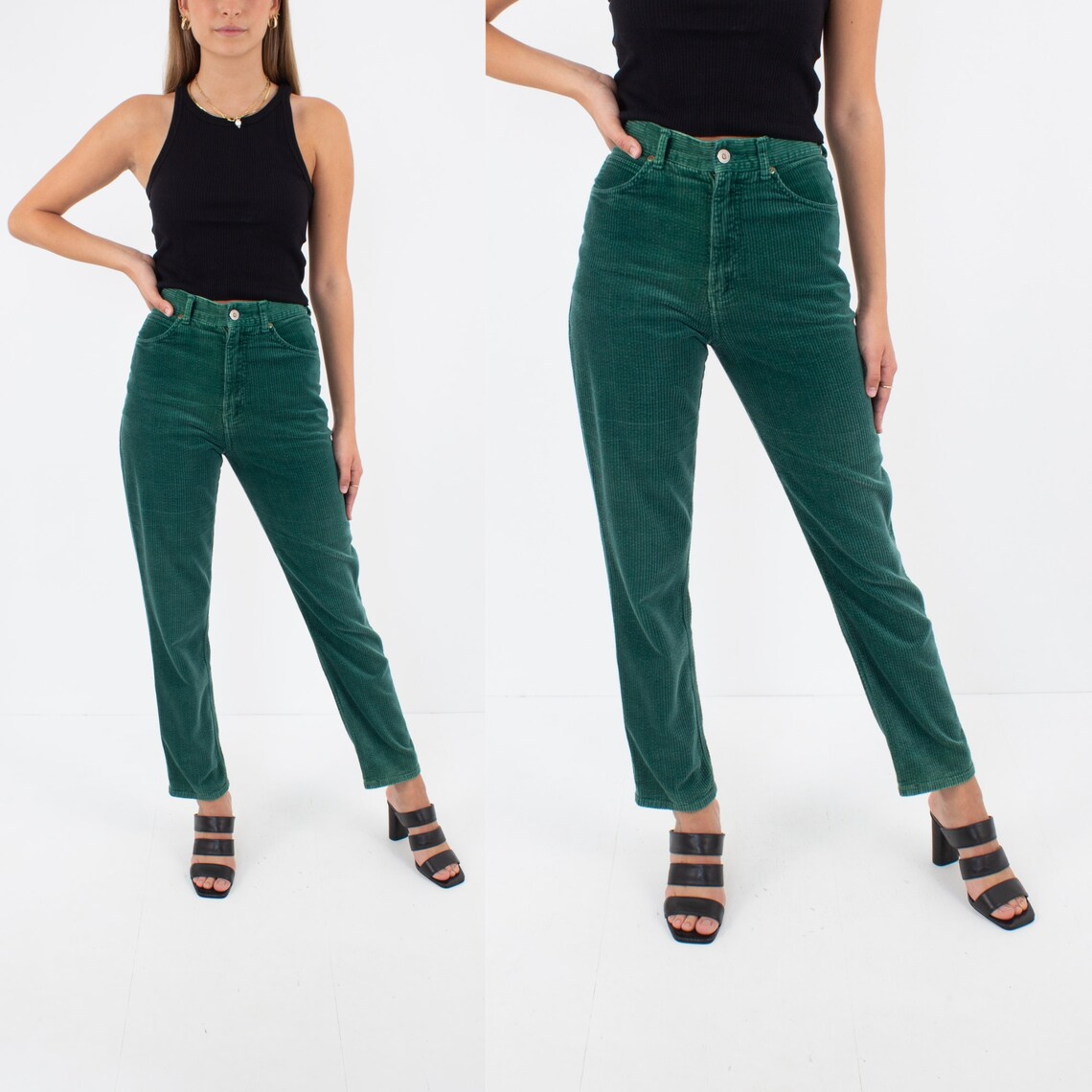 green cord pants