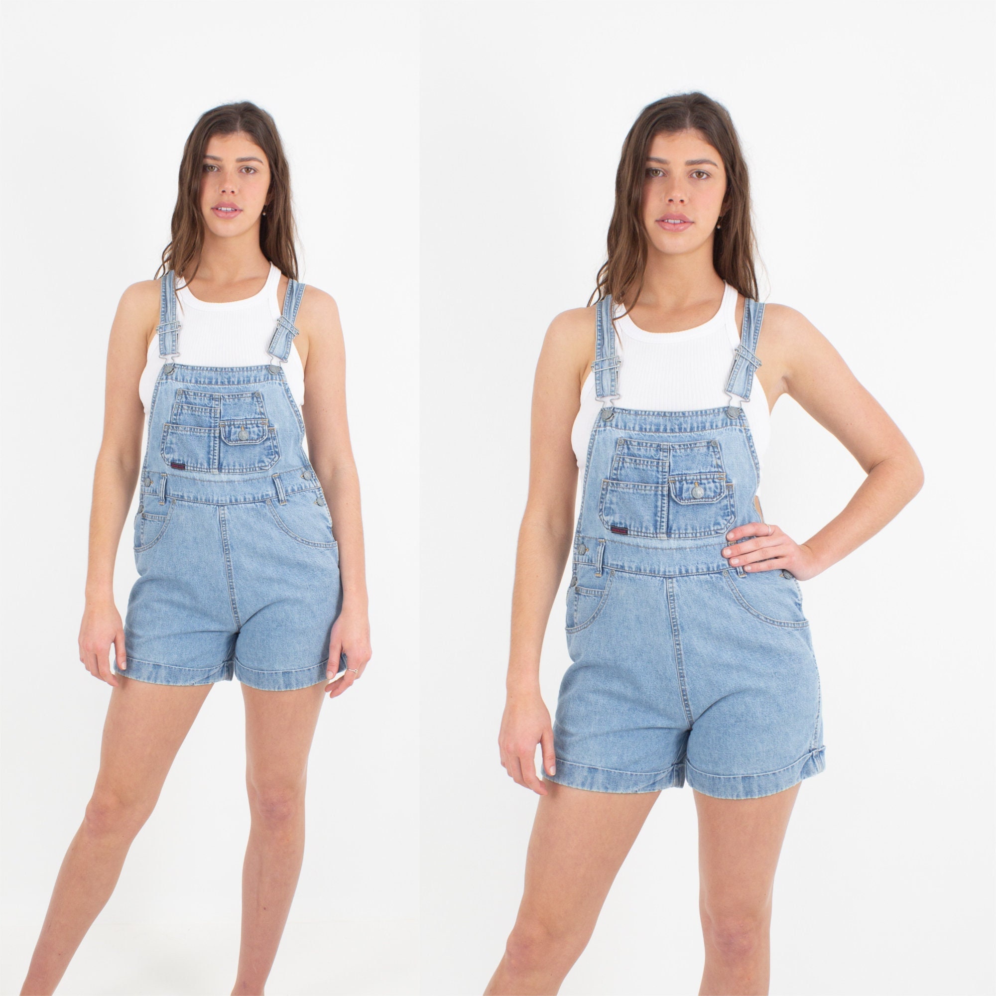 Levis Overall Shorts - Etsy