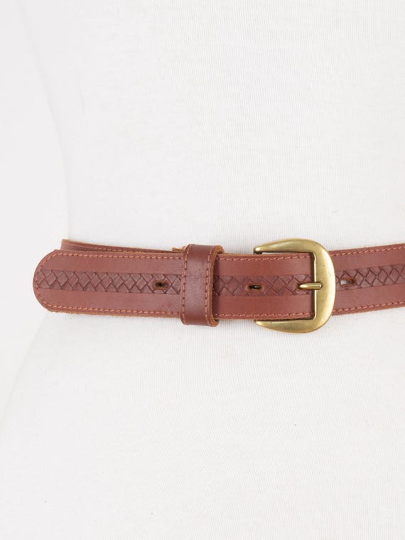 小物 90's BURBERRYS brown leather Belt Rare vintage burberry belt Unisex | eBay