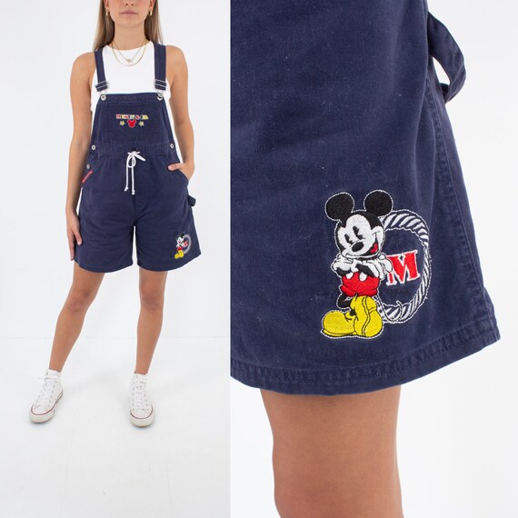 90s 1990s Disney Mickey Mouse Short Denim Cotton O