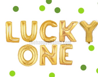 Lucky One Balloon Banner: 16" St Patrick's Day Decor
