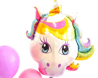 38" UNICORN balloon. unicorn party decor. unicorn party. unicorn balloons. Uni Party. Birthday Decoration. Unicorn Balloon. unicorn balloons
