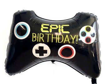 28" video game controller balloon. gamer balloon. video game lover. gamer party decor. video game lover party. kids birthday. boy birthday