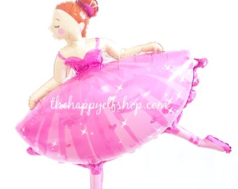 Ballerina balloon 35". Huge ballerina balloon. Ballet party. ballet balloons. ballerina balloons. dance party. dance school. dance