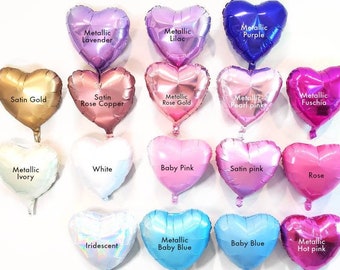 18" Mylar heart balloons. Heart balloons. mylar balloons. heart balloon. rainbow balloons. love balloons. unicorn decor. heart. pink heart