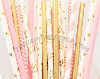 Winter Onederland straw variety. Wild one party supplies. Baby shower straws. Onederland straws. Baby shower. Winter Onederland party