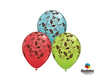 11" Fall latex balloons. autumn balloon. woodland balloons. latex balloons. owl party. fall supplies. fall leaf balloons. fall balloons