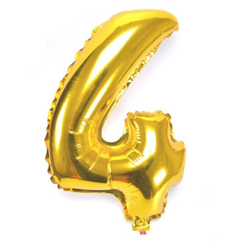 number 4 balloon