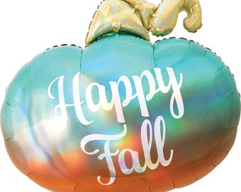 29" Ombre Pumpkin balloon. hello fall pumpkin balloon. pumpkin party balloon. pumpkin party decor. little pumpkin decor. pumpkin