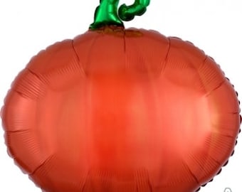 18" Pumpkin balloon. hello fall pumpkin balloon. pumpkin party balloon. pumpkin party decor. little pumpkin decor. pumpkin