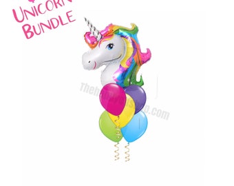 33" Unicorn balloon. unicorn party decor. unicorn party. unicorn. Uni Party. Birthday Decoration. Unicorn Balloon. Unicorn balloons. kids