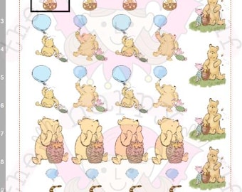 Imágenes comestibles de Winnie the Pooh. Nuestros adornos de miel.