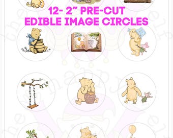 Imágenes comestibles de Winnie the Pooh. Nuestros adornos de conejito.