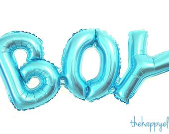 35" BOY balloons/banner. Baby balloons. Baby shower. Baby boy decor. Baby shower decor. Baby spritz decor. Baby balloons. Baby boy party