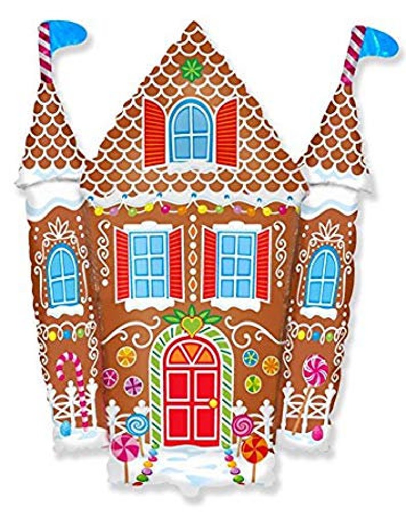 26 Gingerbread House Balloon. Jumbo Gingerbread Balloon. - Etsy