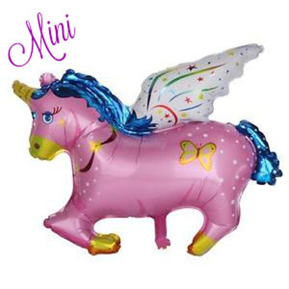 26 Blue Flying Unicorn Balloon