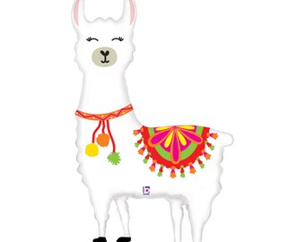 45" Llama balloon.  Llama decor. llama party. llama birthday party. llama balloons. llama party decor. llama tableware. llama lover. llama