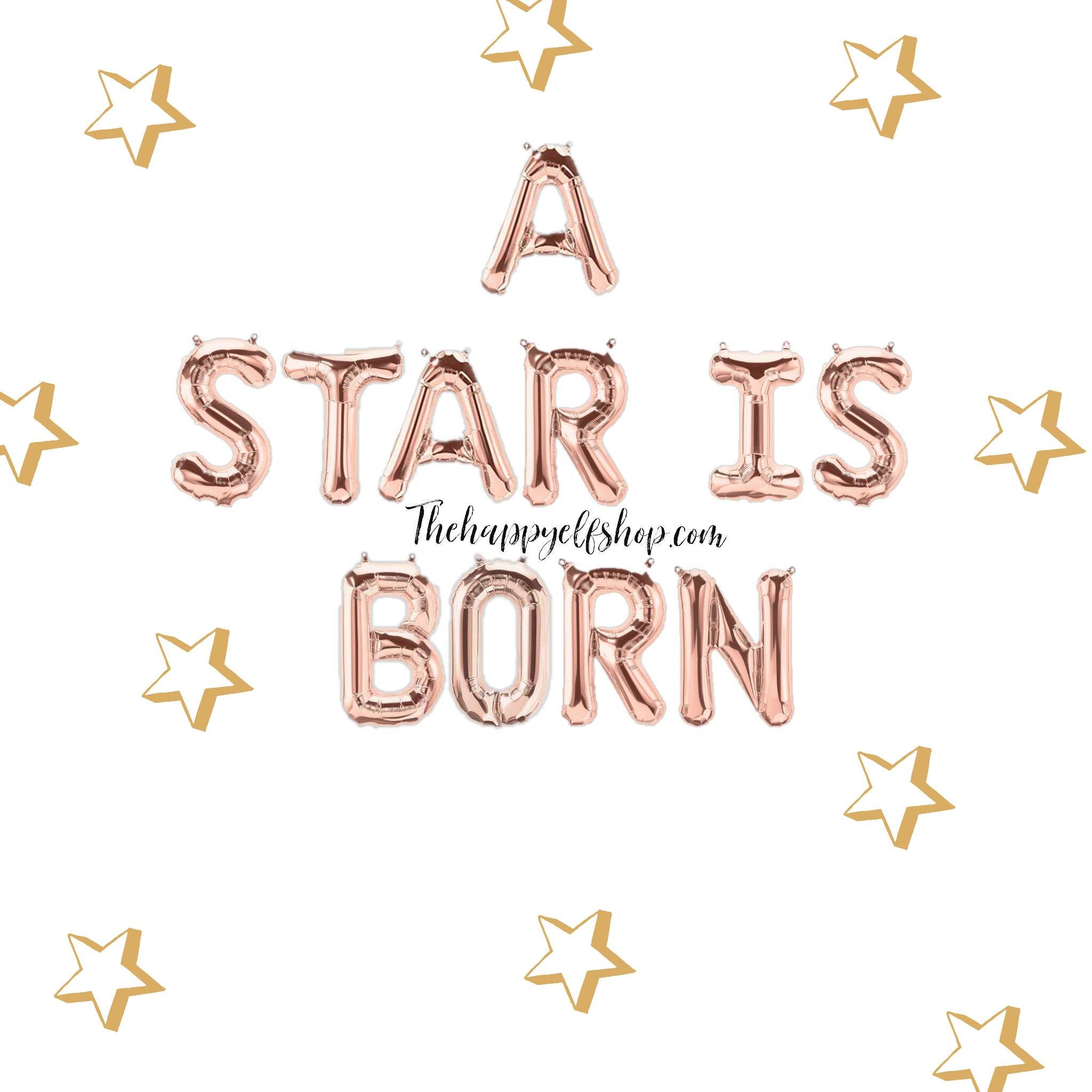 16 A Star Is Born Balloons Banner Baby Shower Balloons Baby