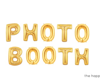 16" PHOTO BOOTH balloons/banner. Photo booth sign. Photo props. Photo booth party. Photo booth banner. Wedding photo booth. Birthday