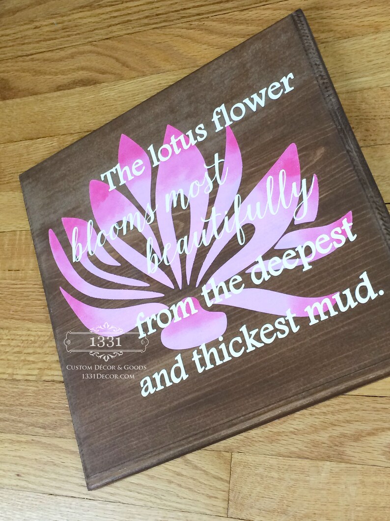 Lotus Flower Buddhist Proverb Lotus Meditation Meditation Etsy