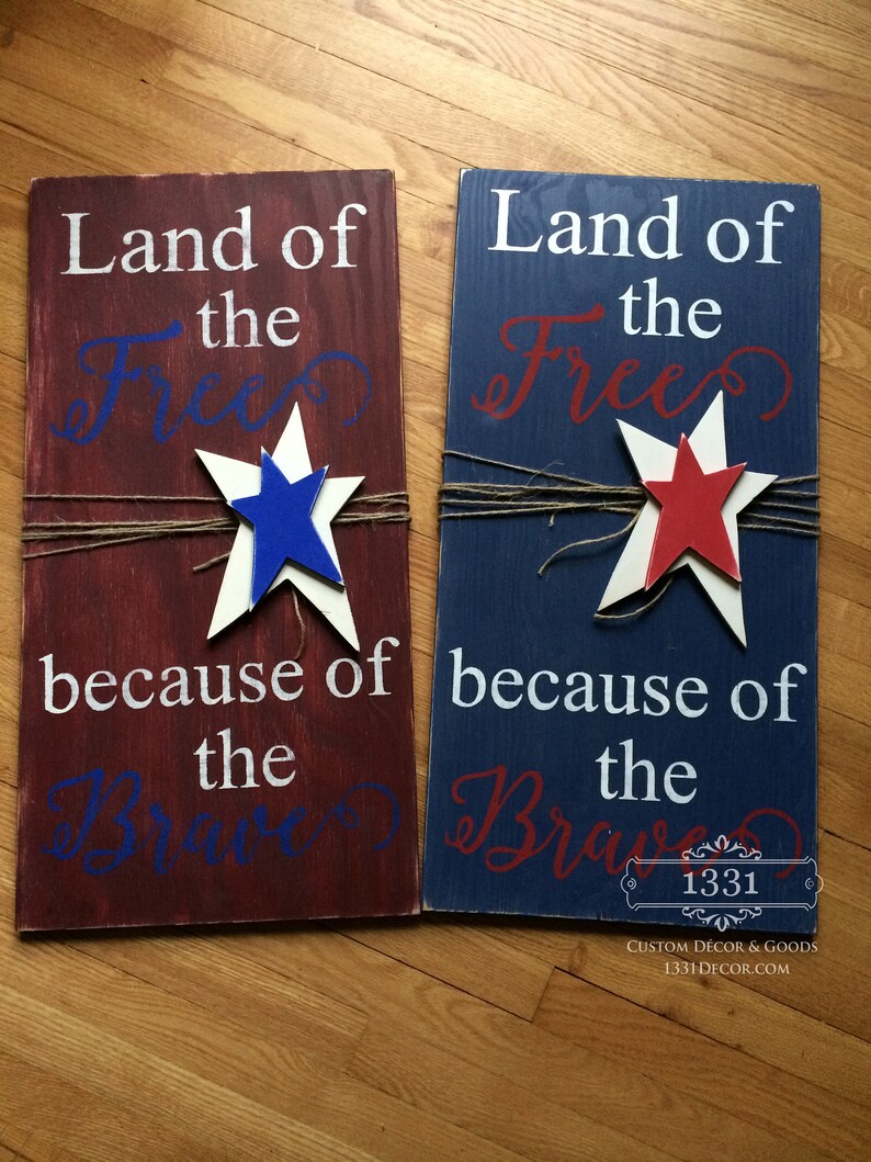 land of the free because of the brave craft land of the free because of the brave craft