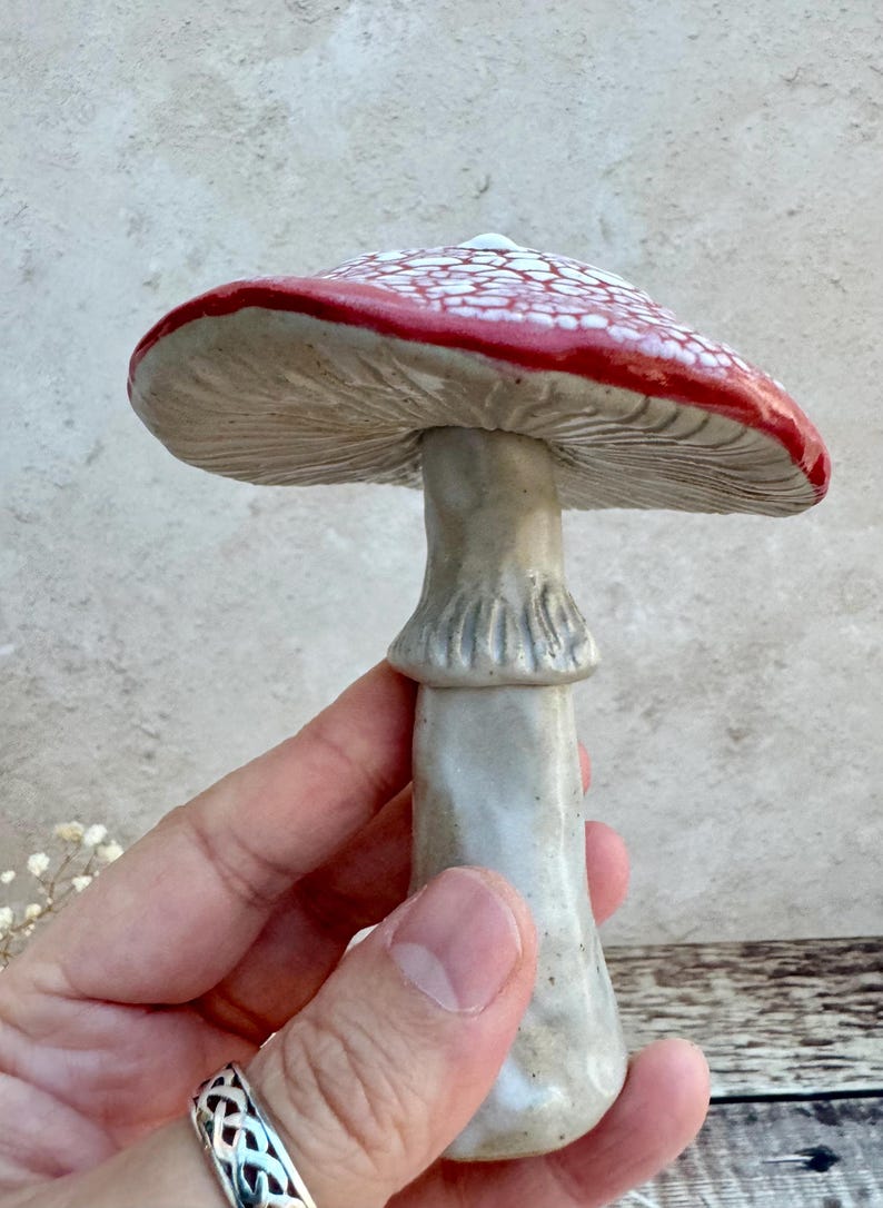 Ceramic Mushroom Sculpture Fly Agaric Etsy