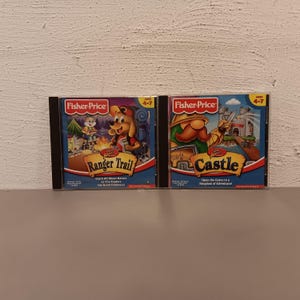 Set of 2 Vintage 1999 Fisher Price Preschool PC Games