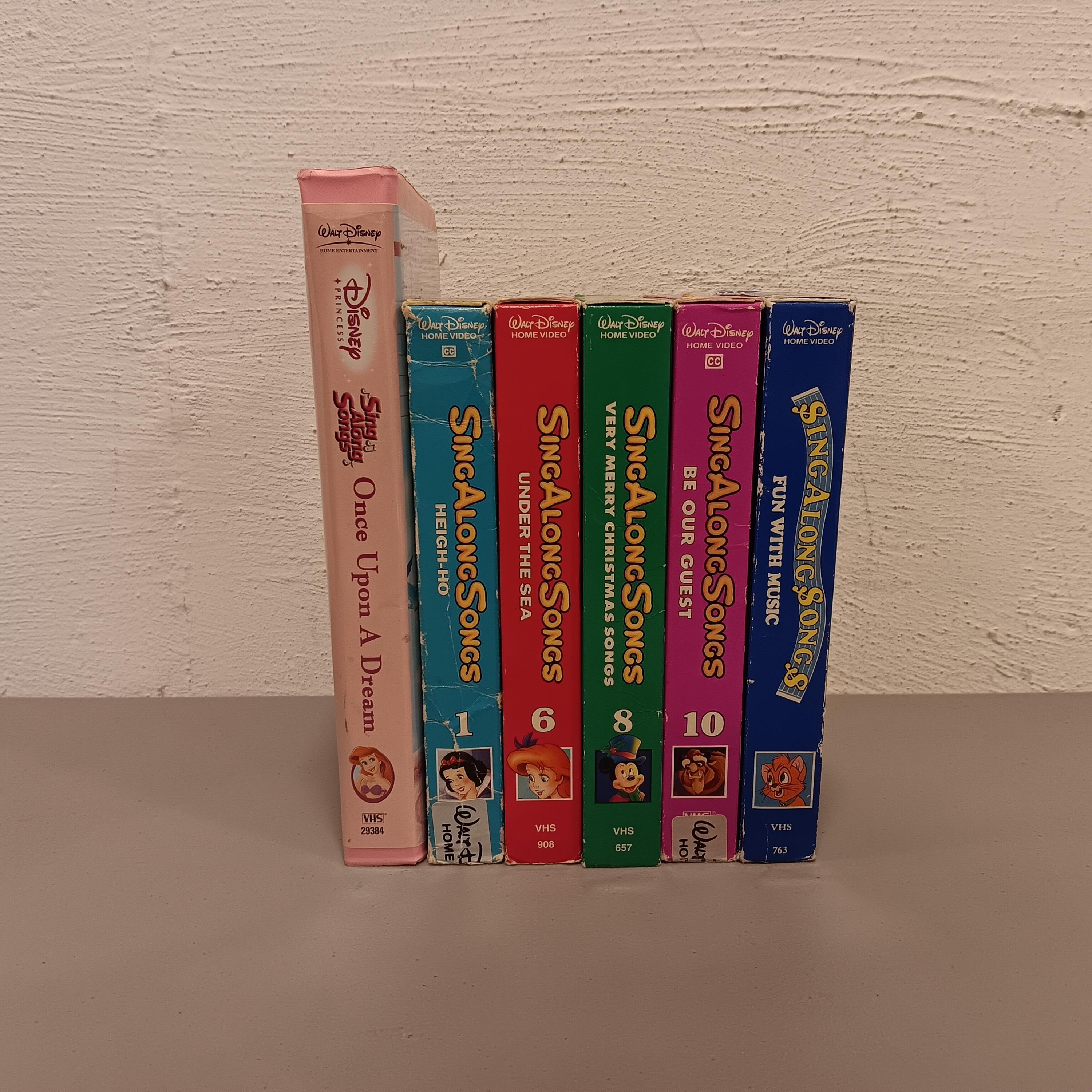 Set of 6 Vintage 90s Disney Sing-along VHS - Etsy